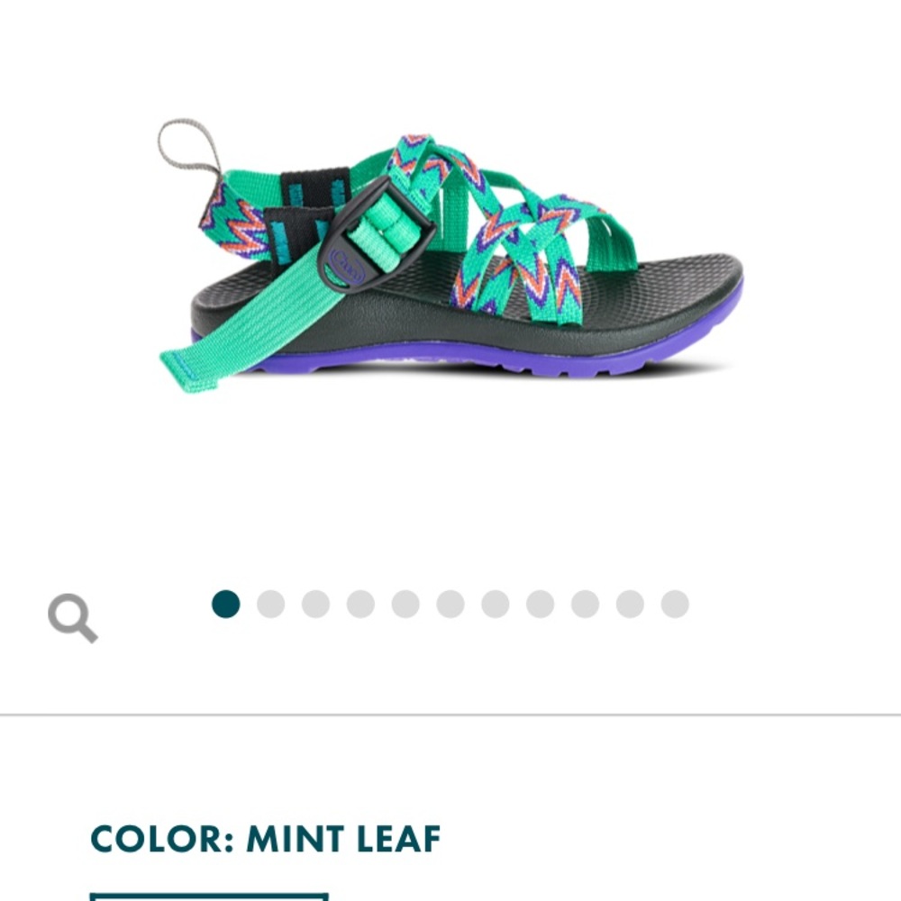 Chaco kids Sz 13 Eco Tread Mint Leaf